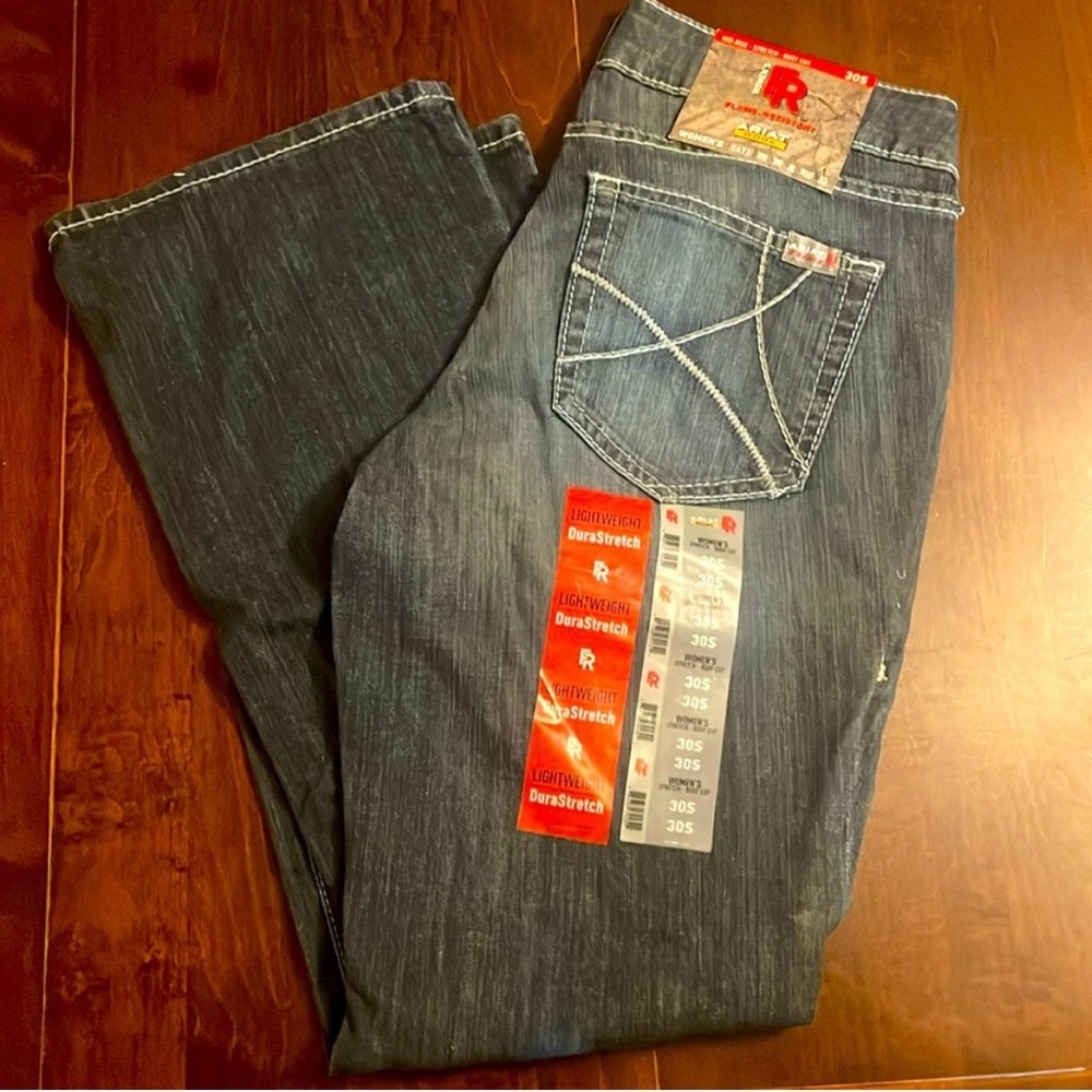 Flame Resistant Ariat Work Mid-Rise Stretch Boot Cut Jeans